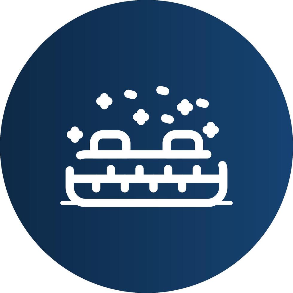 Inflatable Sled Creative Icon Design vector