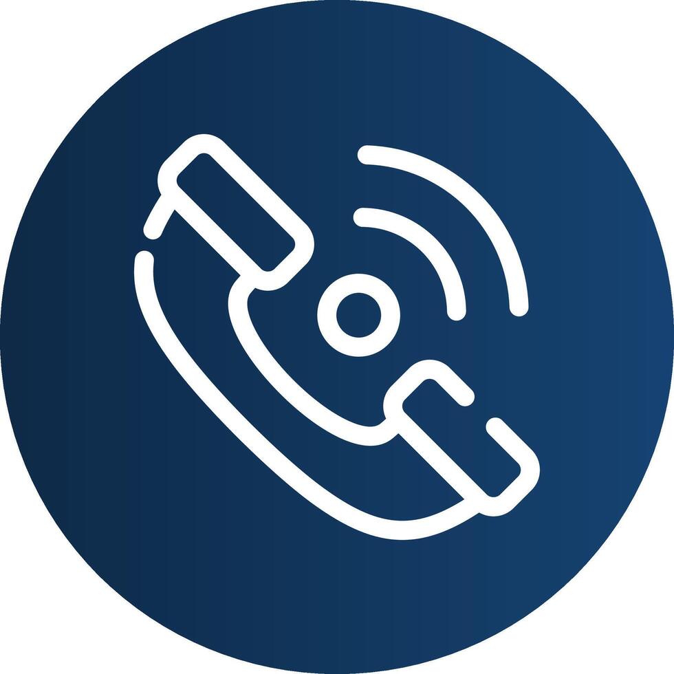 Phone Receiver Creative Icon Design vector