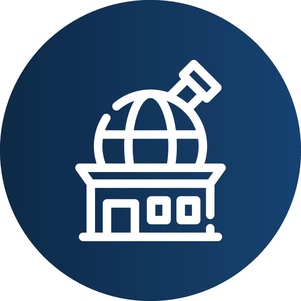 Observatory Creative Icon Design vector
