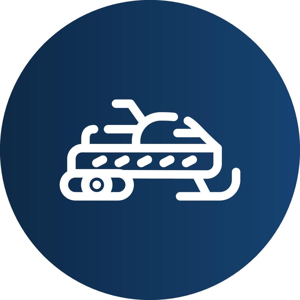 Snowmobile Creative Icon Design vector