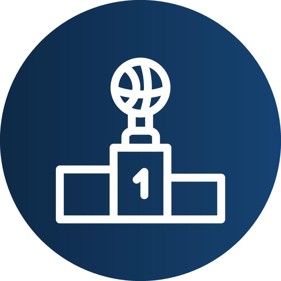 Winner podium Creative Icon Design vector