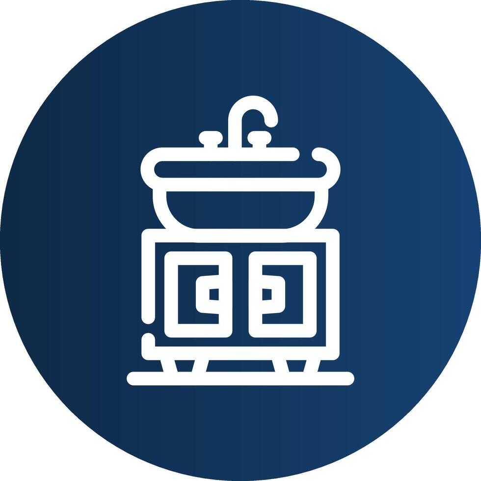 Washbasin Creative Icon Design vector