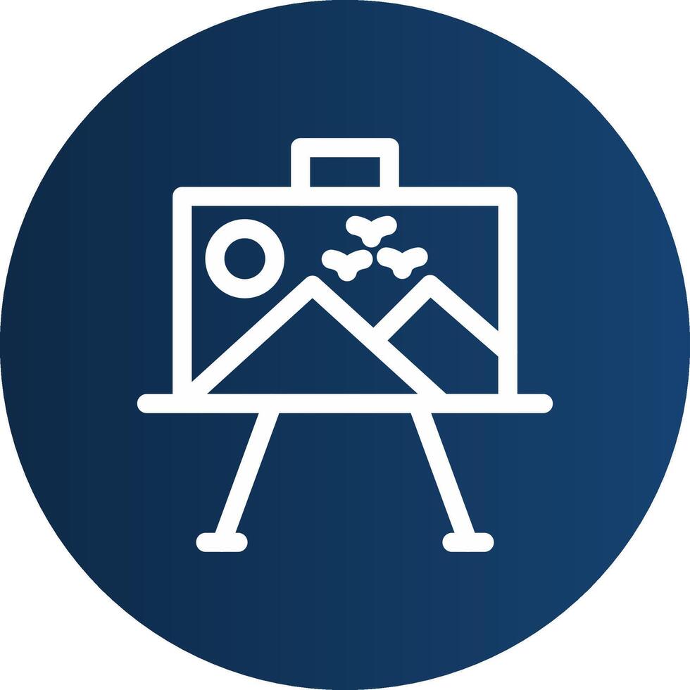Paint Canvas Creative Icon Design vector