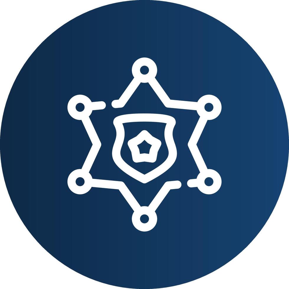Sheriff Badge Creative Icon Design vector