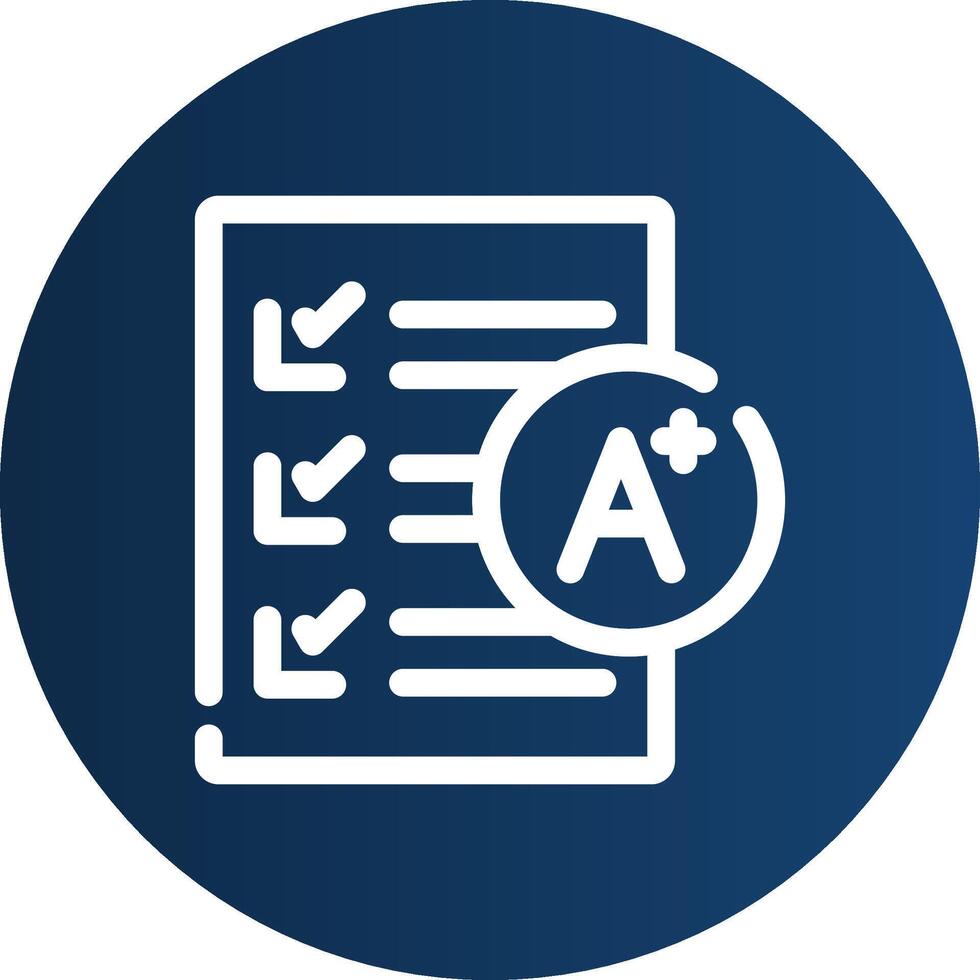 Grades Creative Icon Design vector