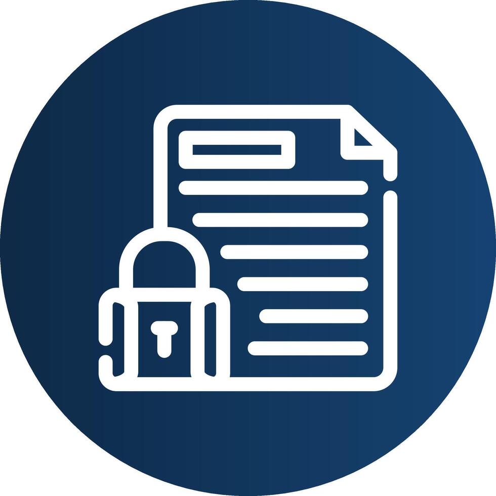 Confidential Project Creative Icon Design vector