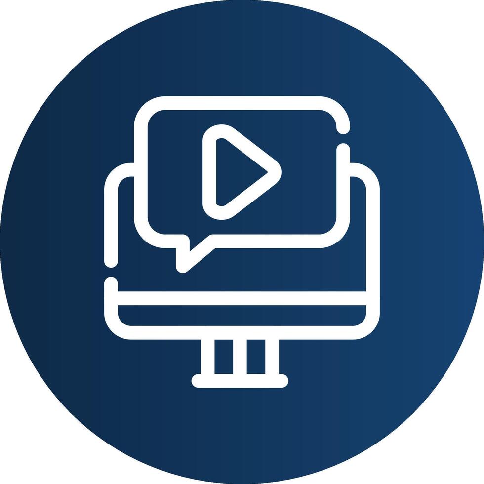 Video Tutorial Creative Icon Design vector