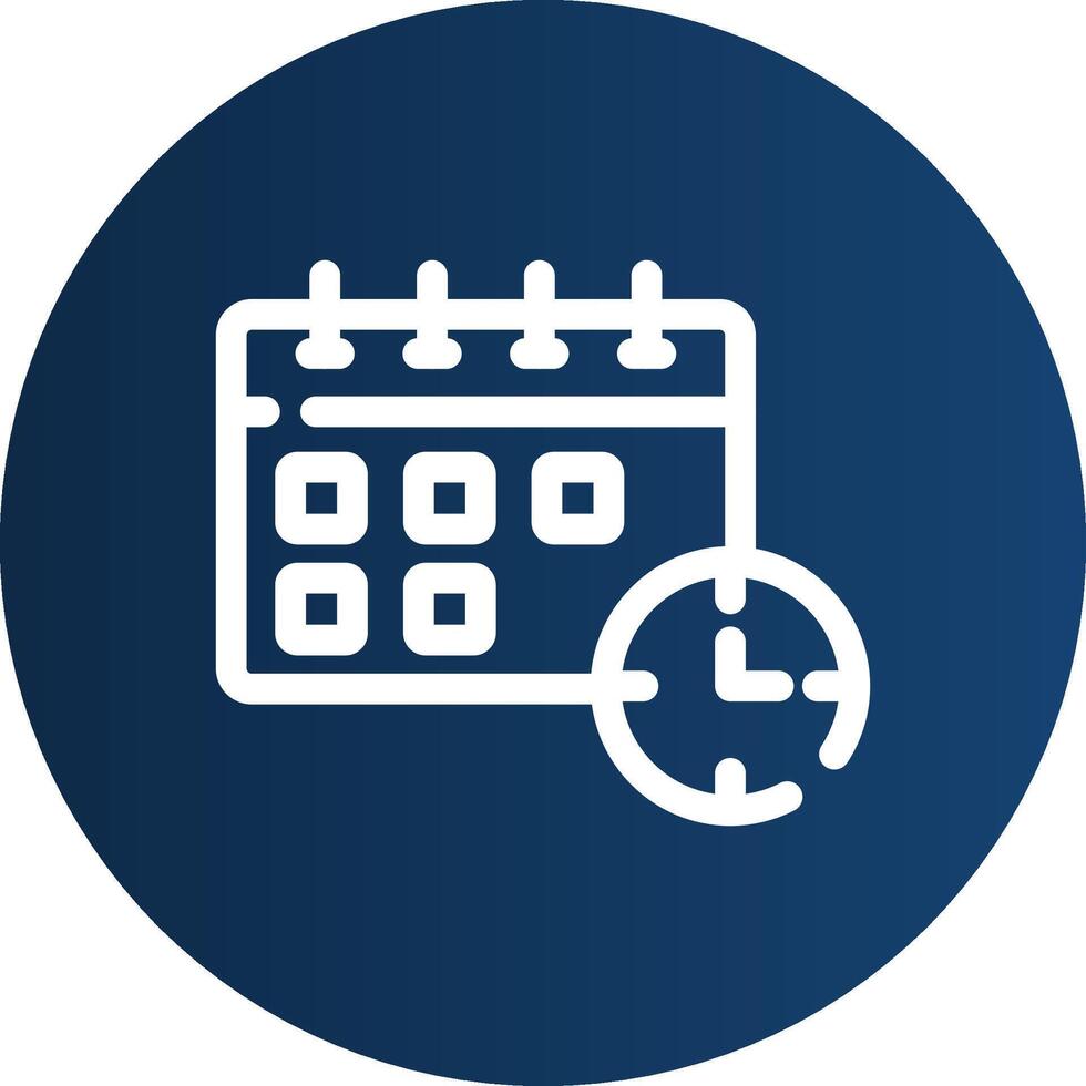 Deadline Creative Icon Design vector