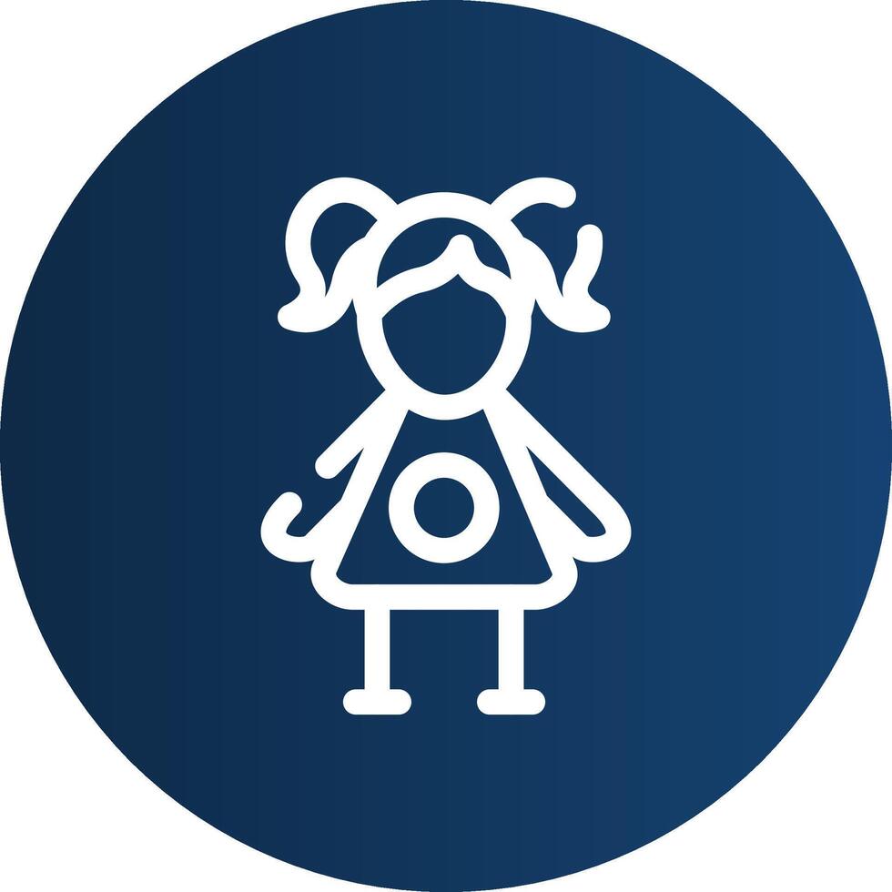 Doll Creative Icon Design vector