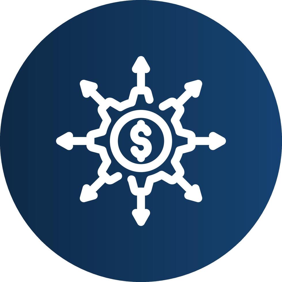 Crowdfunding Portal Creative Icon Design vector
