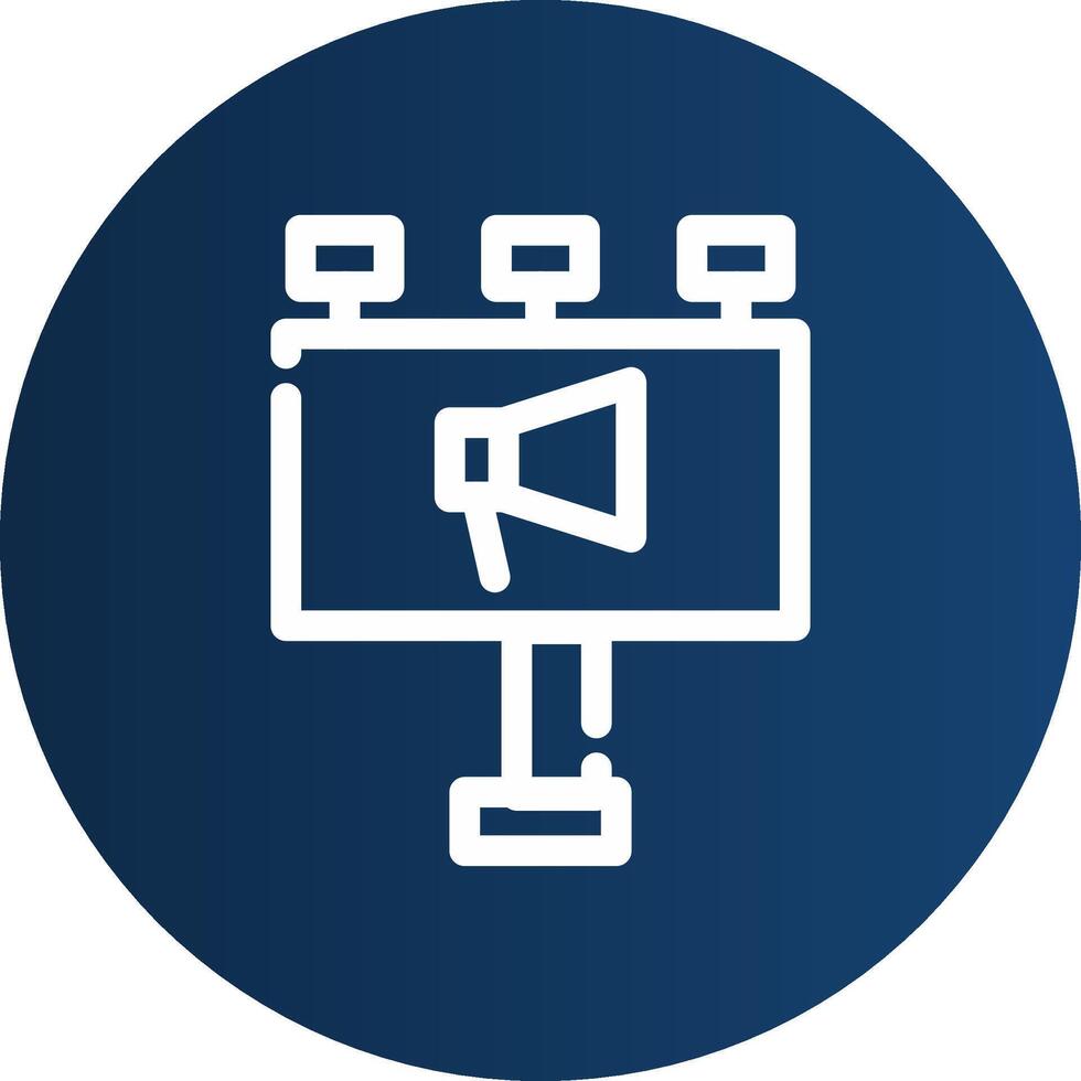 Billboard Creative Icon Design vector
