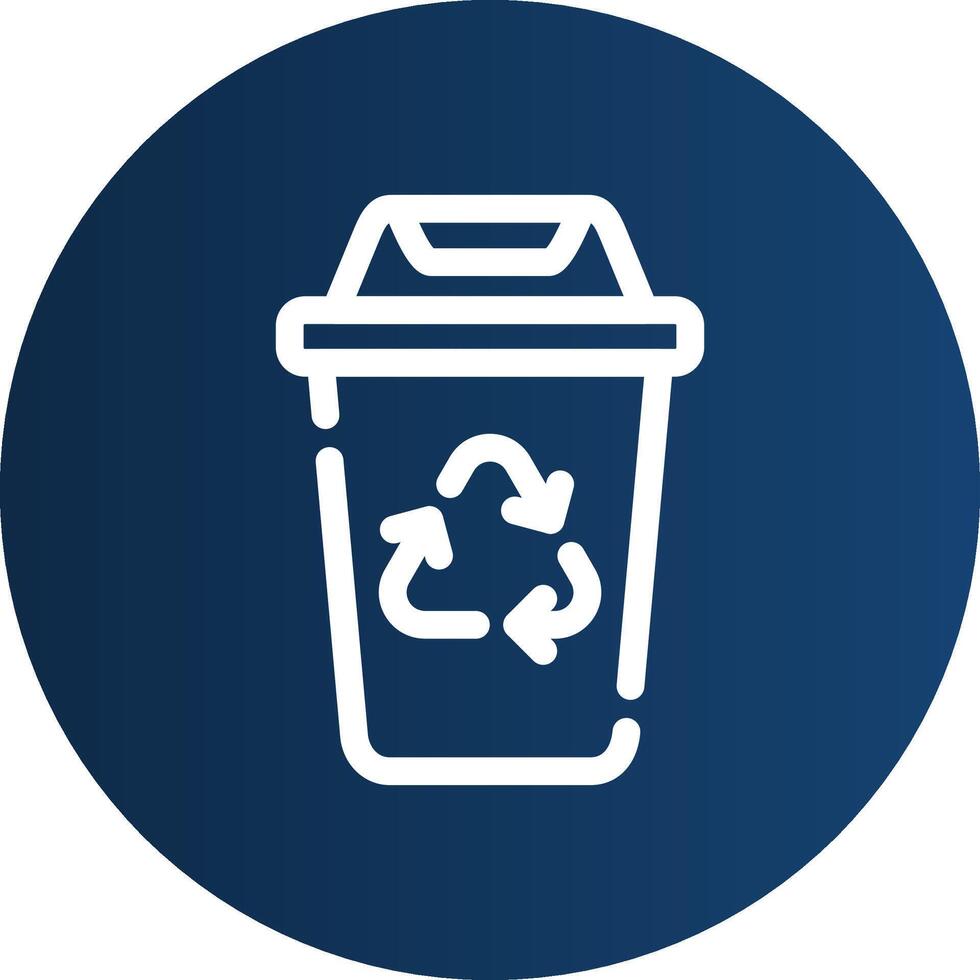 Recycling Bin Creative Icon Design vector