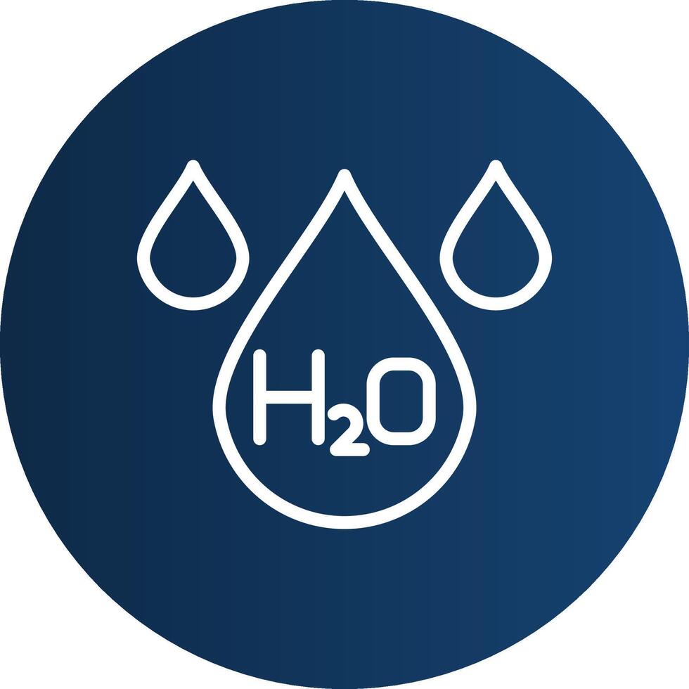 H2O creativo icono diseño vector