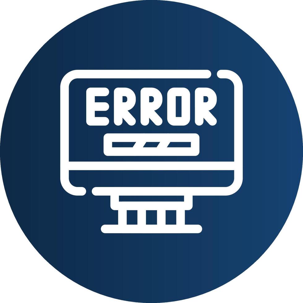 Error Creative Icon Design vector