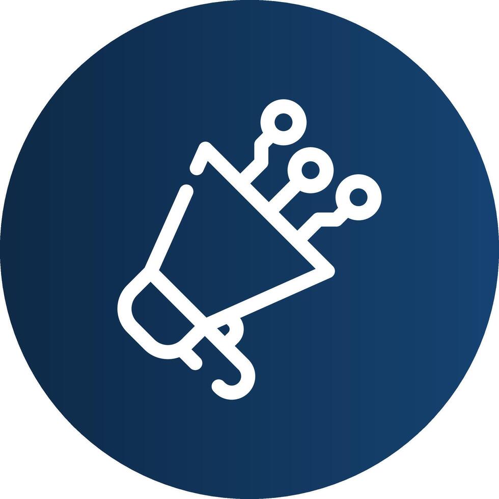 Content Marketer Creative Icon Design vector