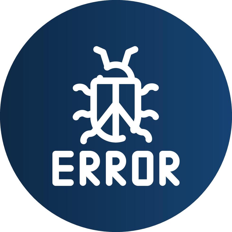 diseño de icono creativo de error vector