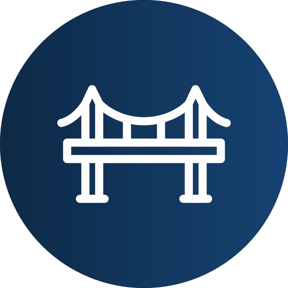 Bridge Creative Icon Design vector