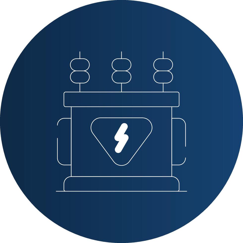 Power Transformer Creative Icon Design vector