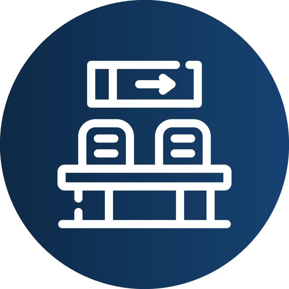 Waiting Room Creative Icon Design vector