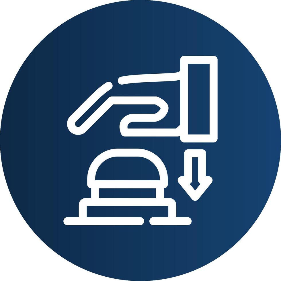 Emergency Button Creative Icon Design vector