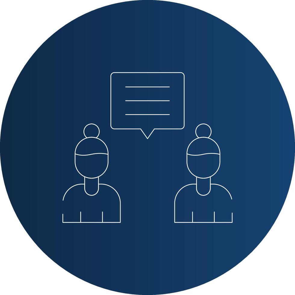 Discuss Creative Icon Design vector
