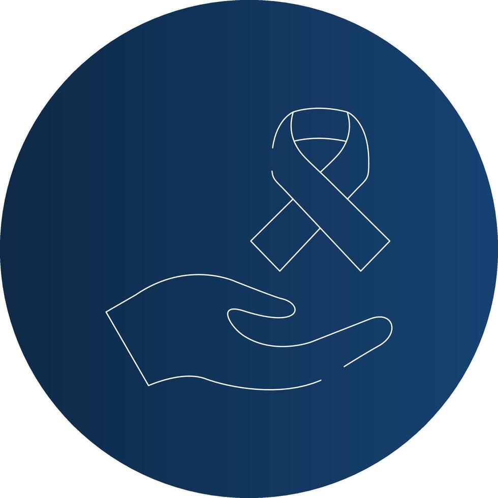 Cancer Diagnosis Creative Icon Design vector