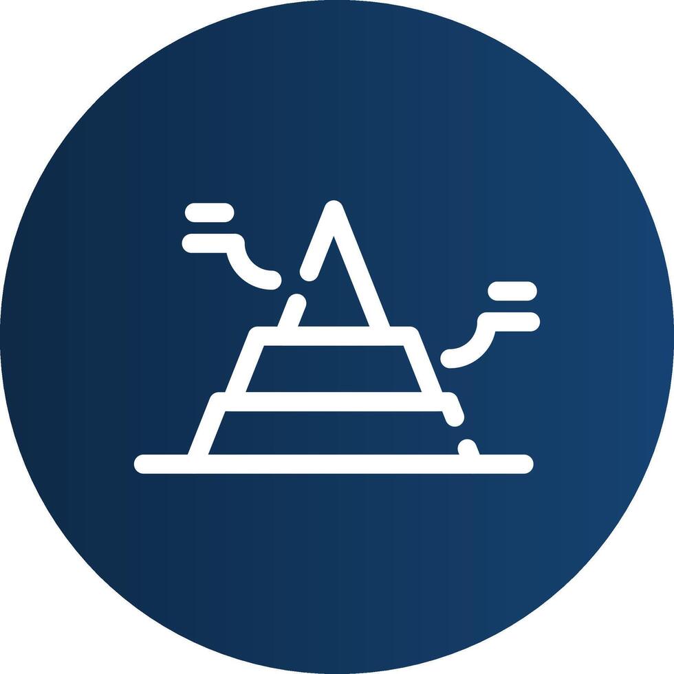 Basic Pyramid Creative Icon Design vector