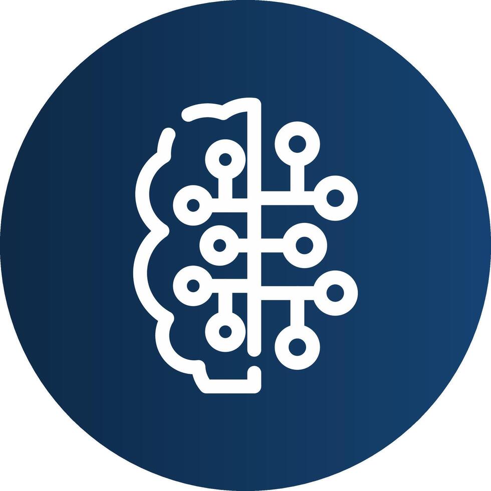 Artificial Intelligence Creative Icon Design vector