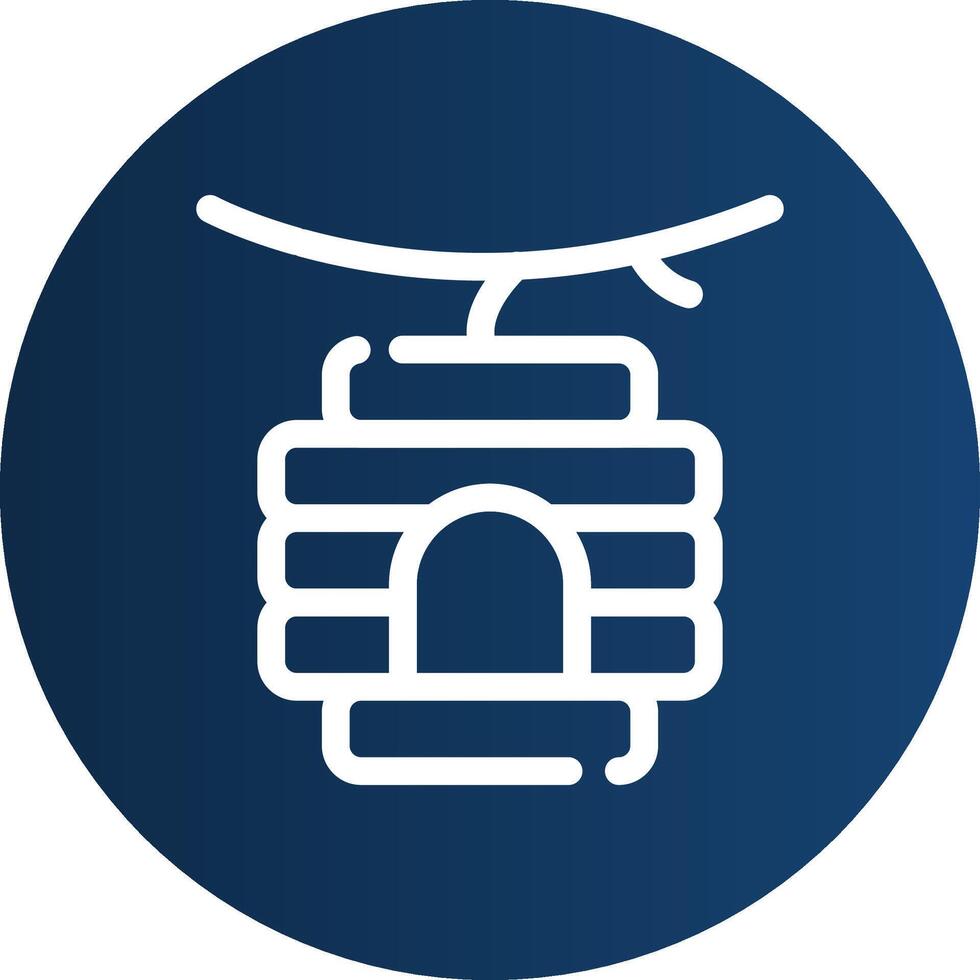 Bee Hive Creative Icon Design vector