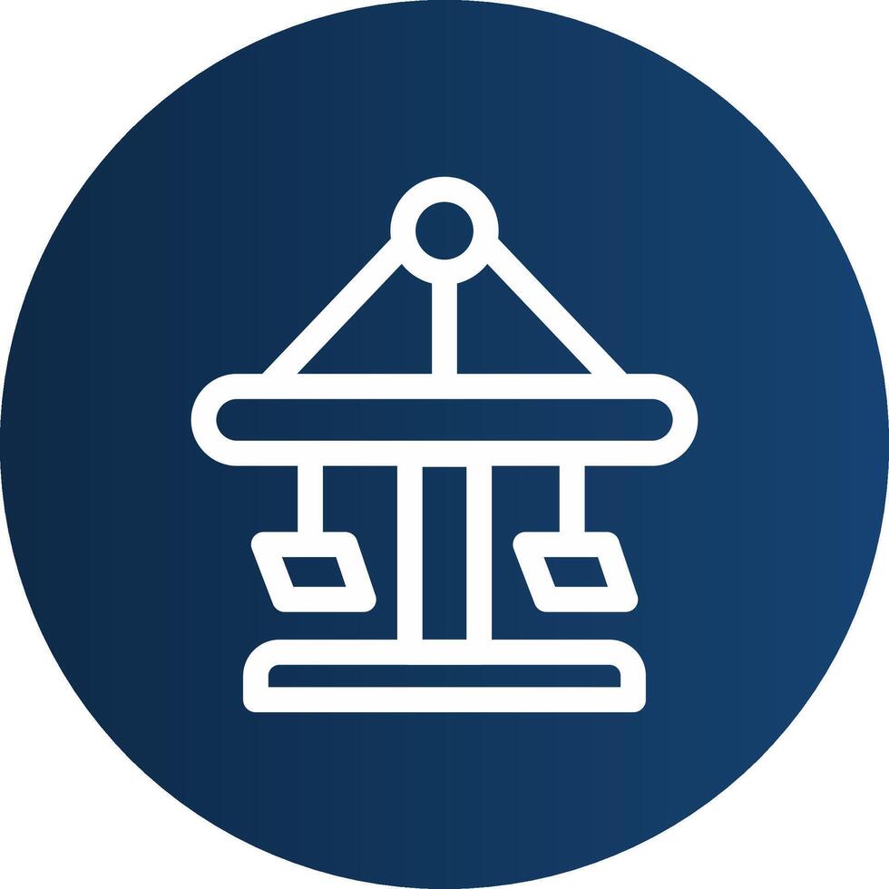 Merry Go Round Creative Icon Design vector