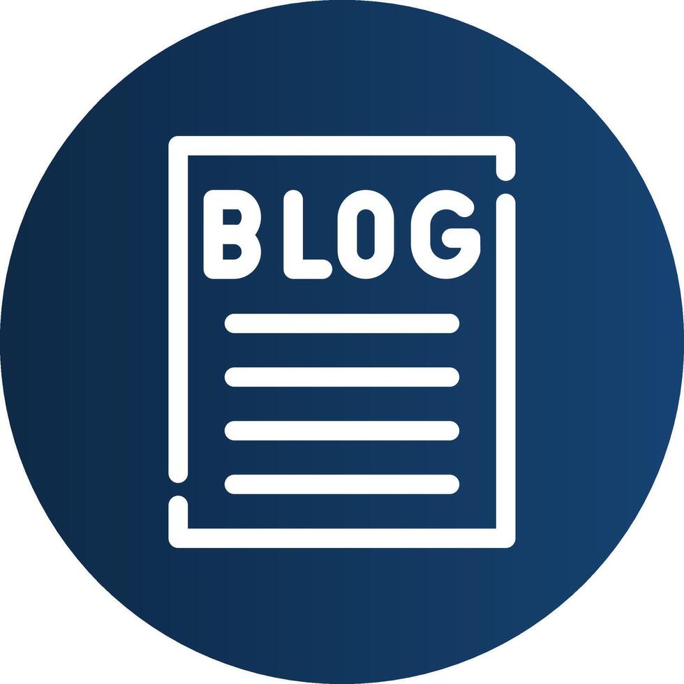 Blogging Creative Icon Design vector