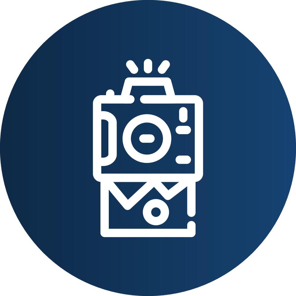 Instant Camera Creative Icon Design vector