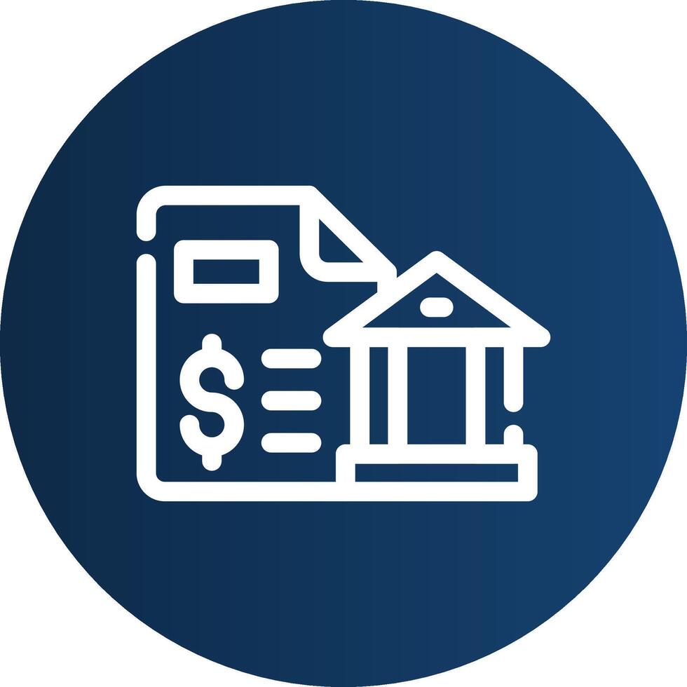 Bank Statement Creative Icon Design vector