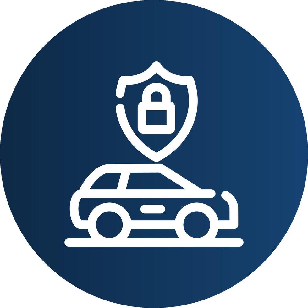 Anti Theft System Creative Icon Design vector