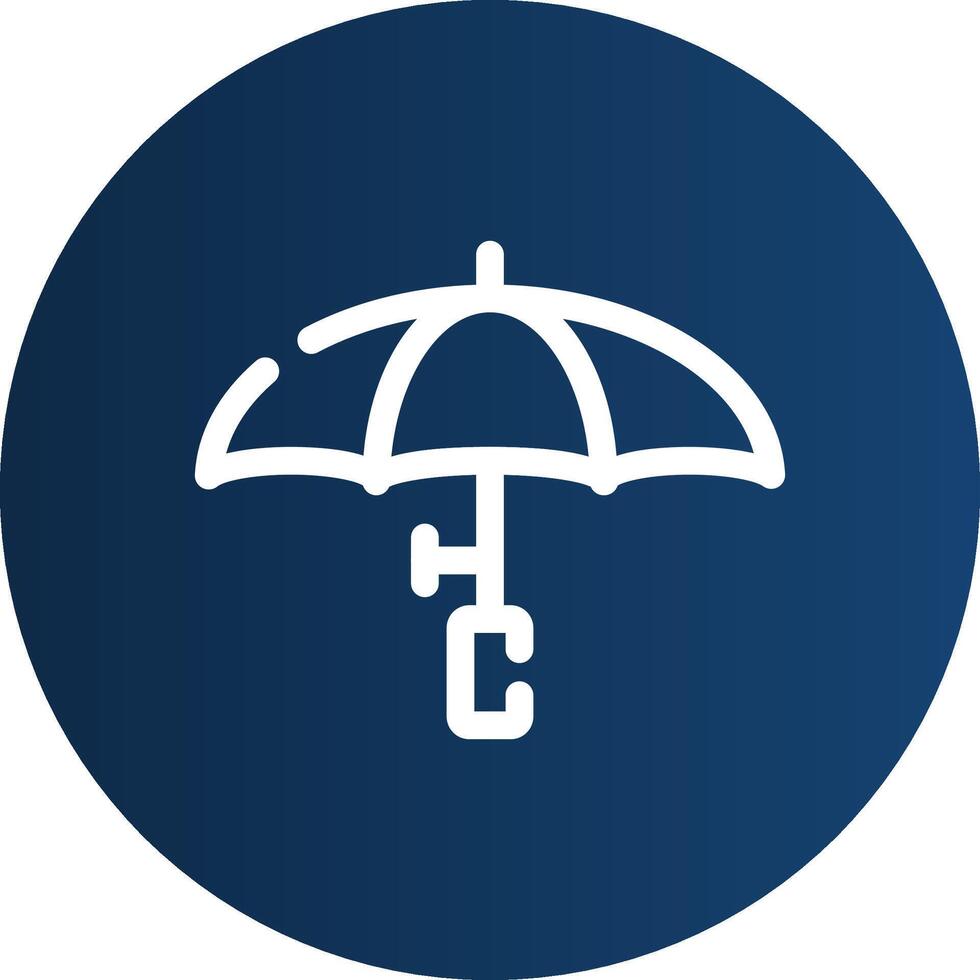 Umbrella Creative Icon Design vector