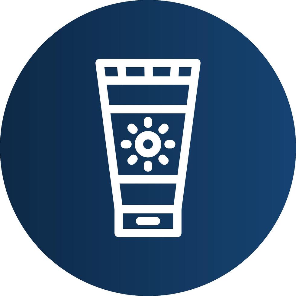 Sunscreen Creative Icon Design vector