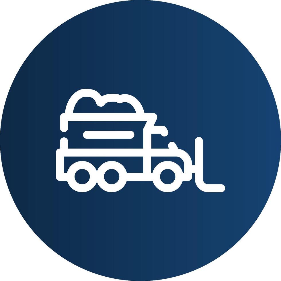 Snowplow Creative Icon Design vector