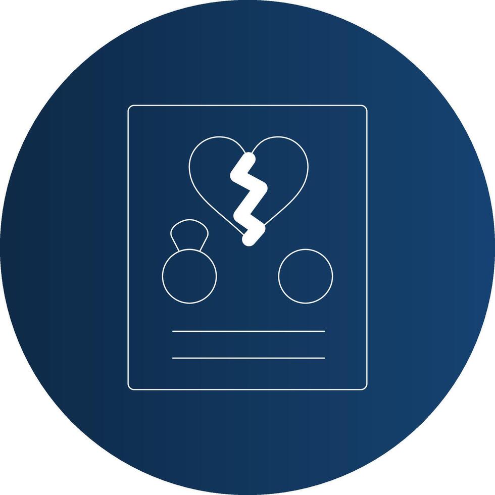 Divorce Creative Icon Design vector