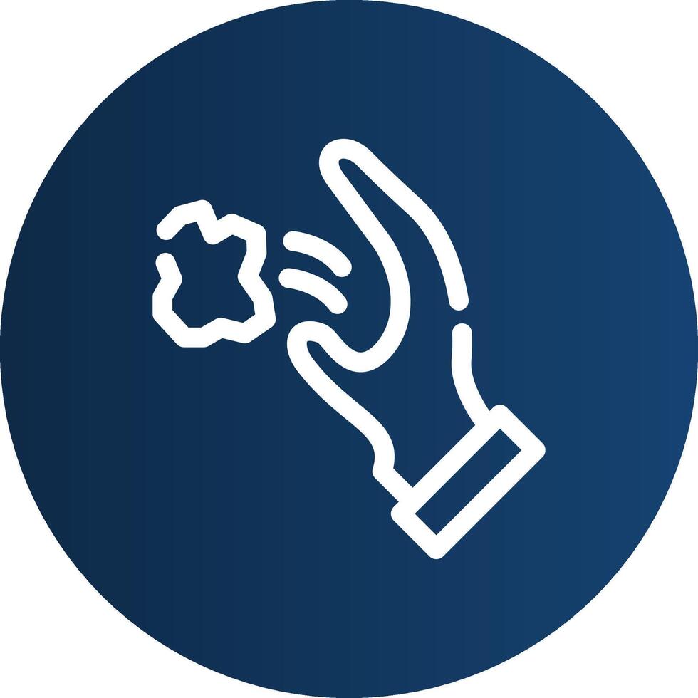 Throwing Trash Creative Icon Design vector