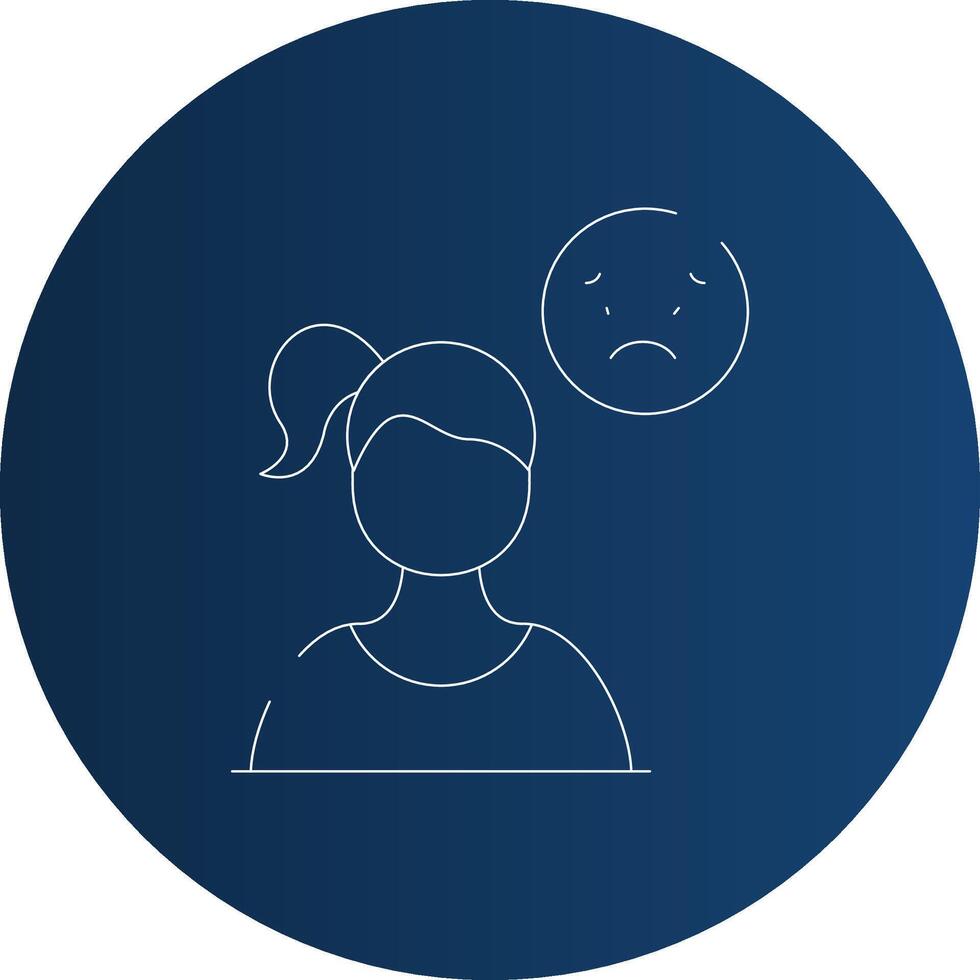 Afraid Creative Icon Design vector
