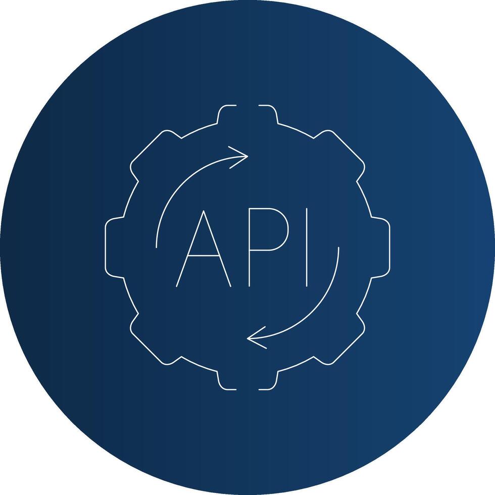 API Creative Icon Design vector
