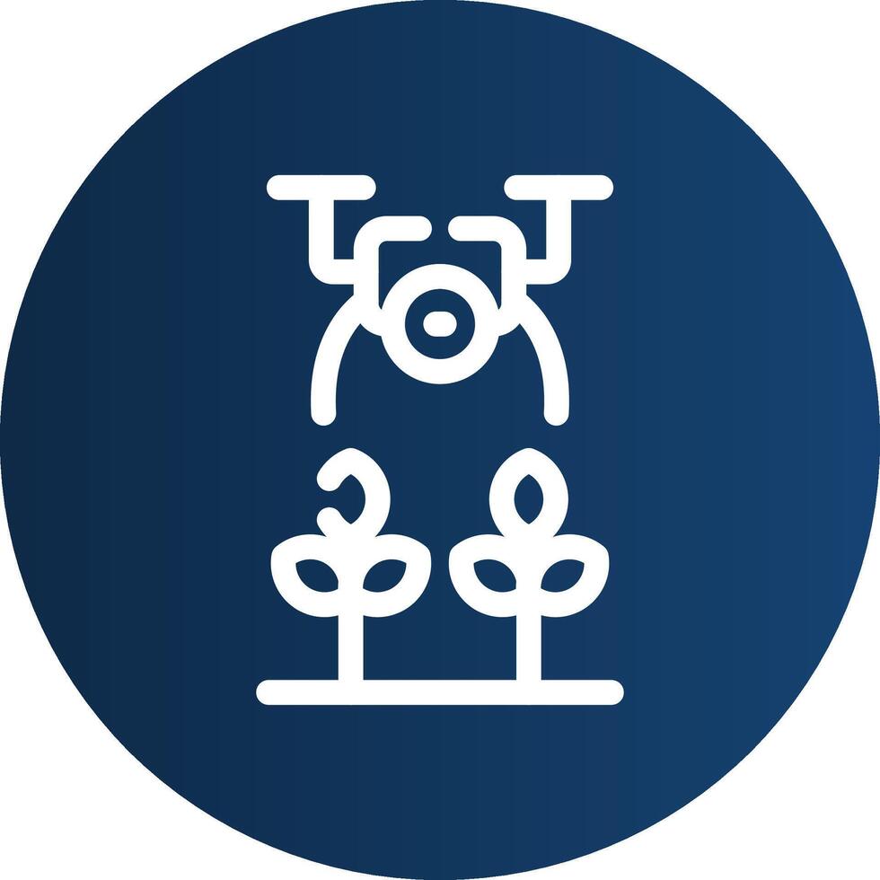 Agricultural Drones Creative Icon Design vector
