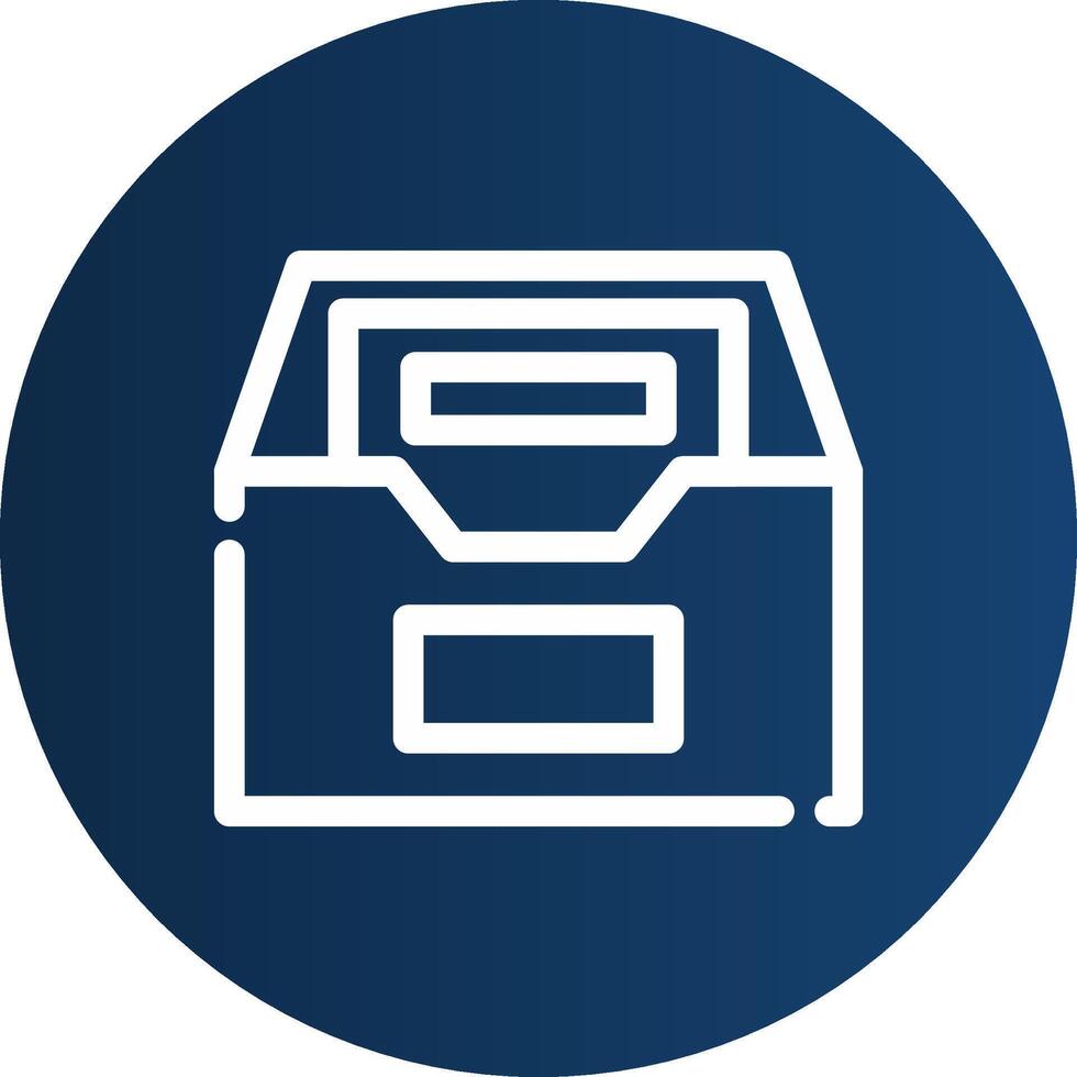 Files Box Creative Icon Design vector