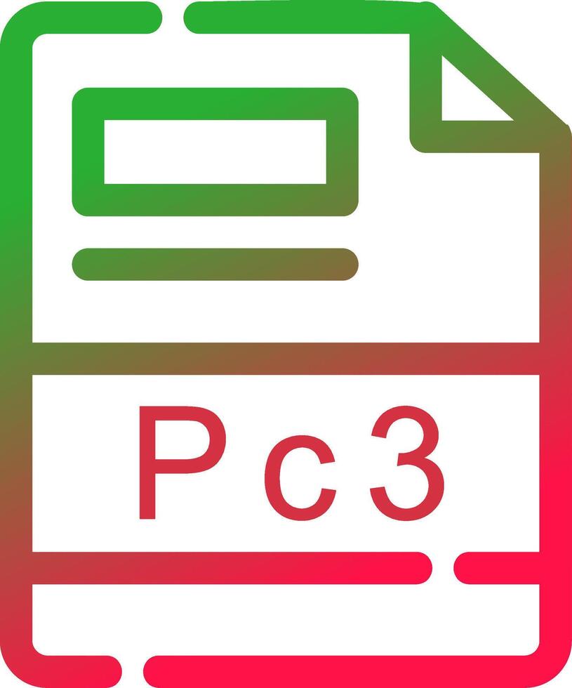 Line Red and Green Gradient vector