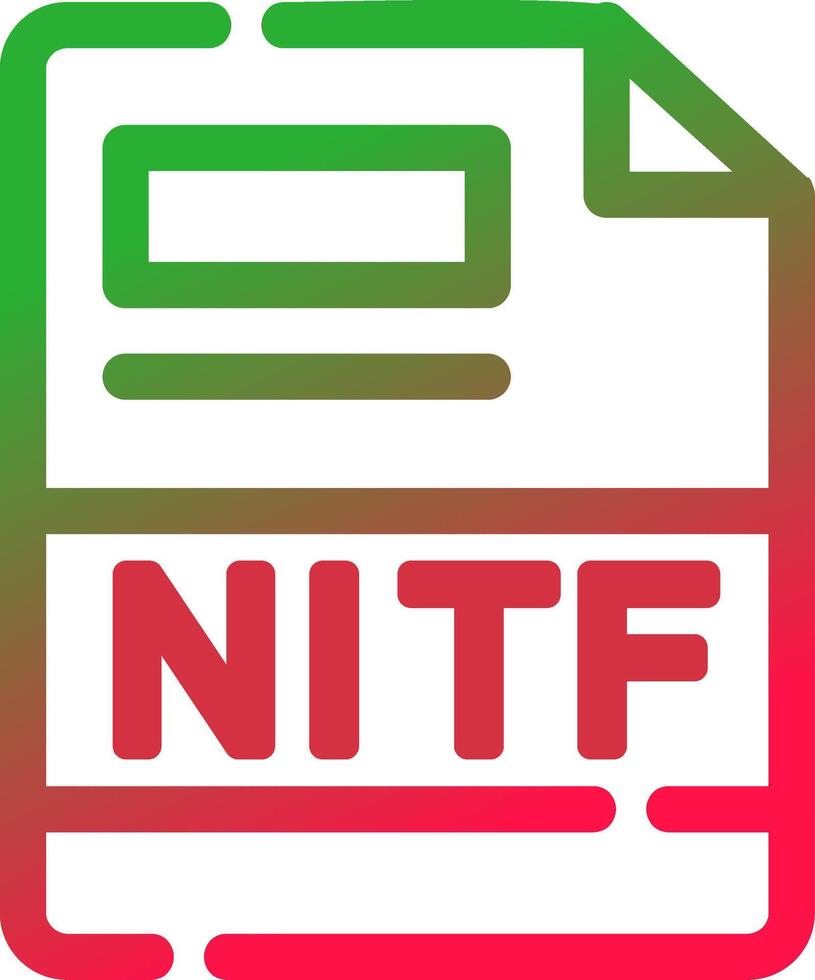 Line Red and Green Gradient vector