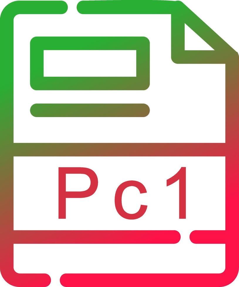 Line Red and Green Gradient vector