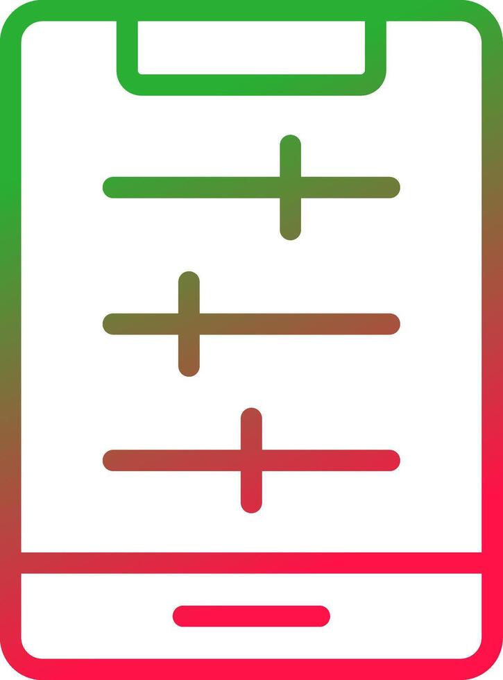 Line Red and Green Gradient vector