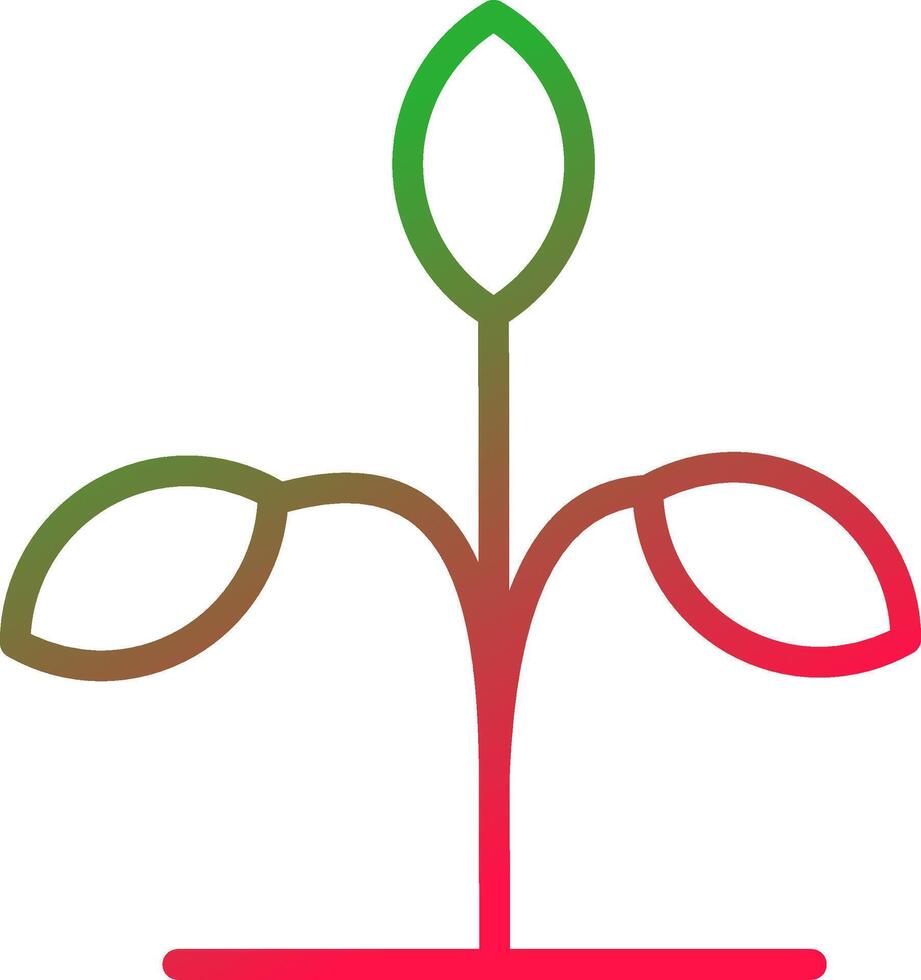 Line Red and Green Gradient vector