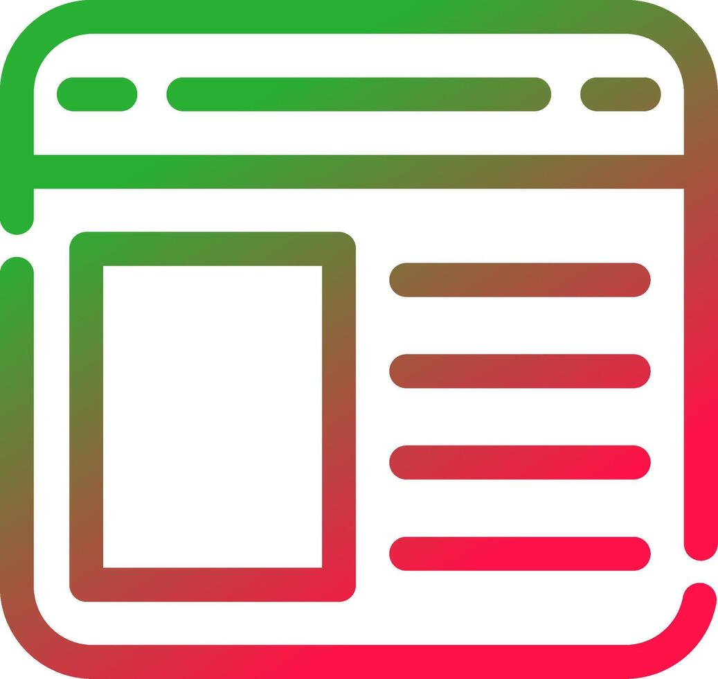 Line Red and Green Gradient vector