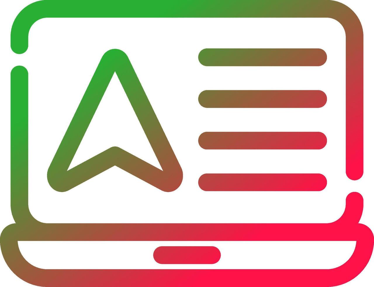 Line Red and Green Gradient vector
